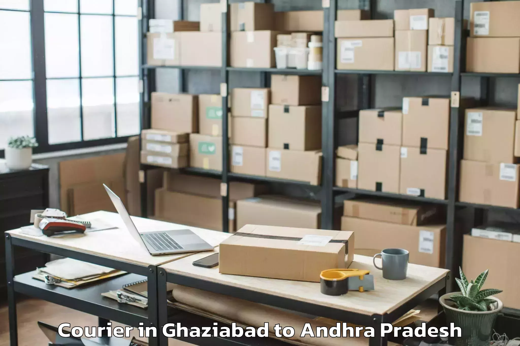 Book Ghaziabad to Kruthivennu Courier Online